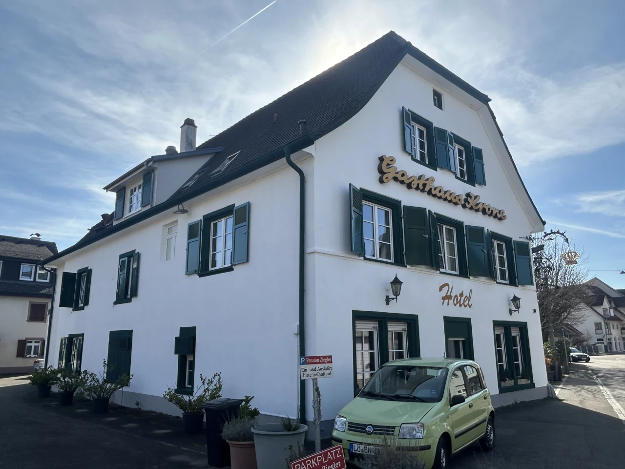 Gasthaus zur Krone frontage in Weil am Rhein