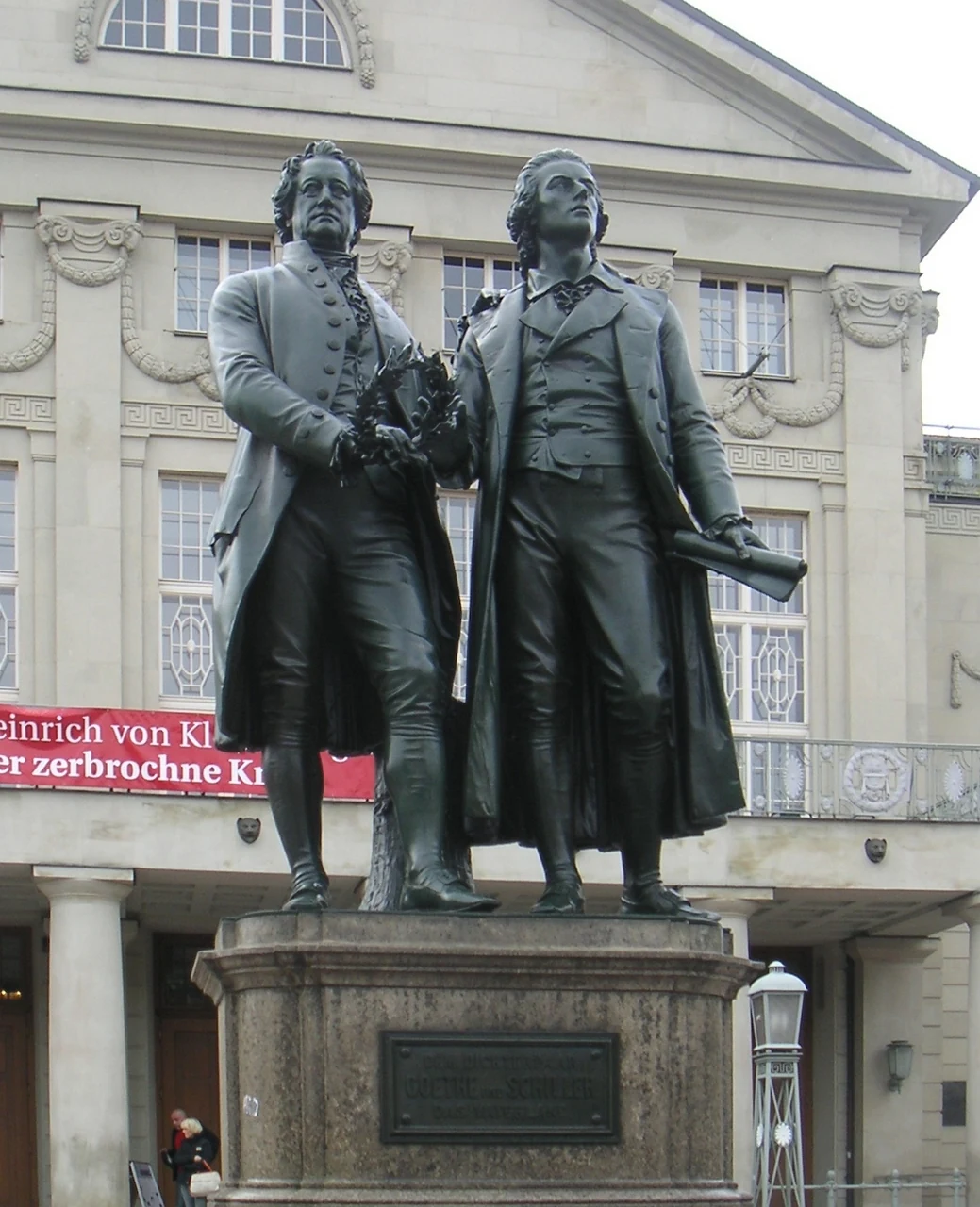 Goethe ve Schiller anıtı, 2008 görünümü