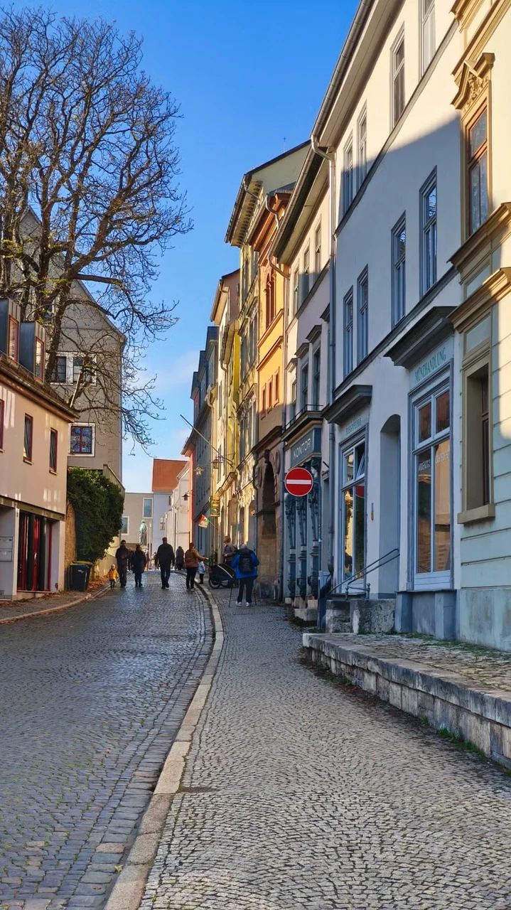Weimar merkezinde yaya sokakları