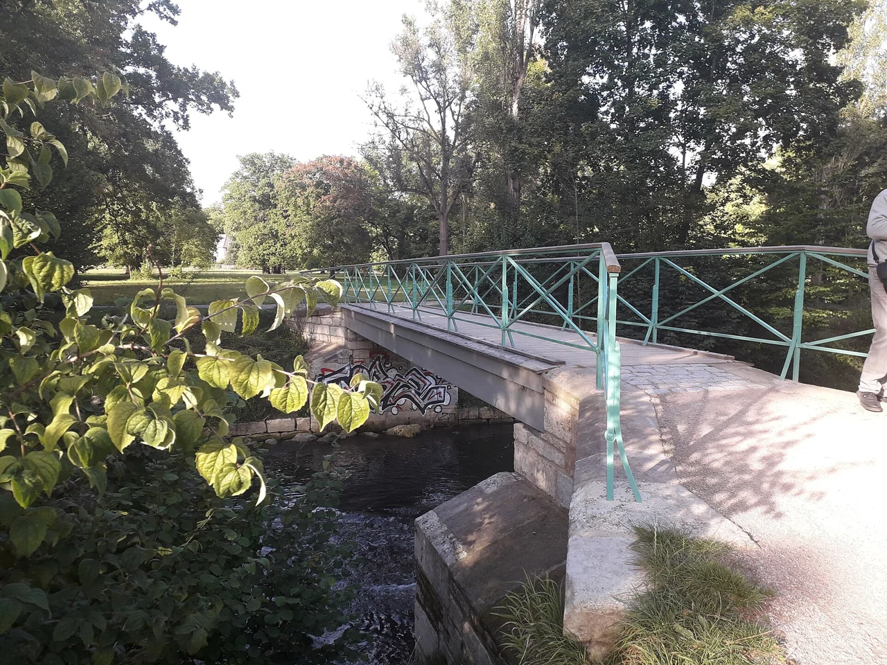 Ilm Parkı’nda Duxbrücke, 2021 görünümü