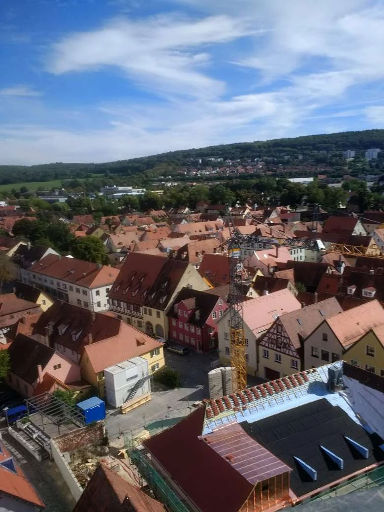 Weißenburg eski kentinin kuleden görünüşü, 2018