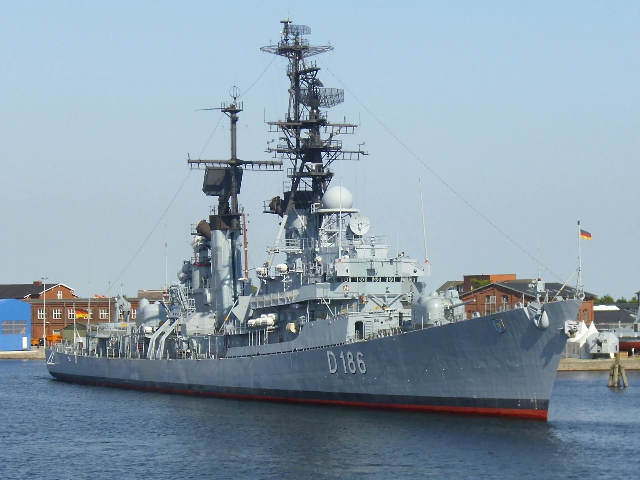 Exterior of the Mölders museum ship in 2013