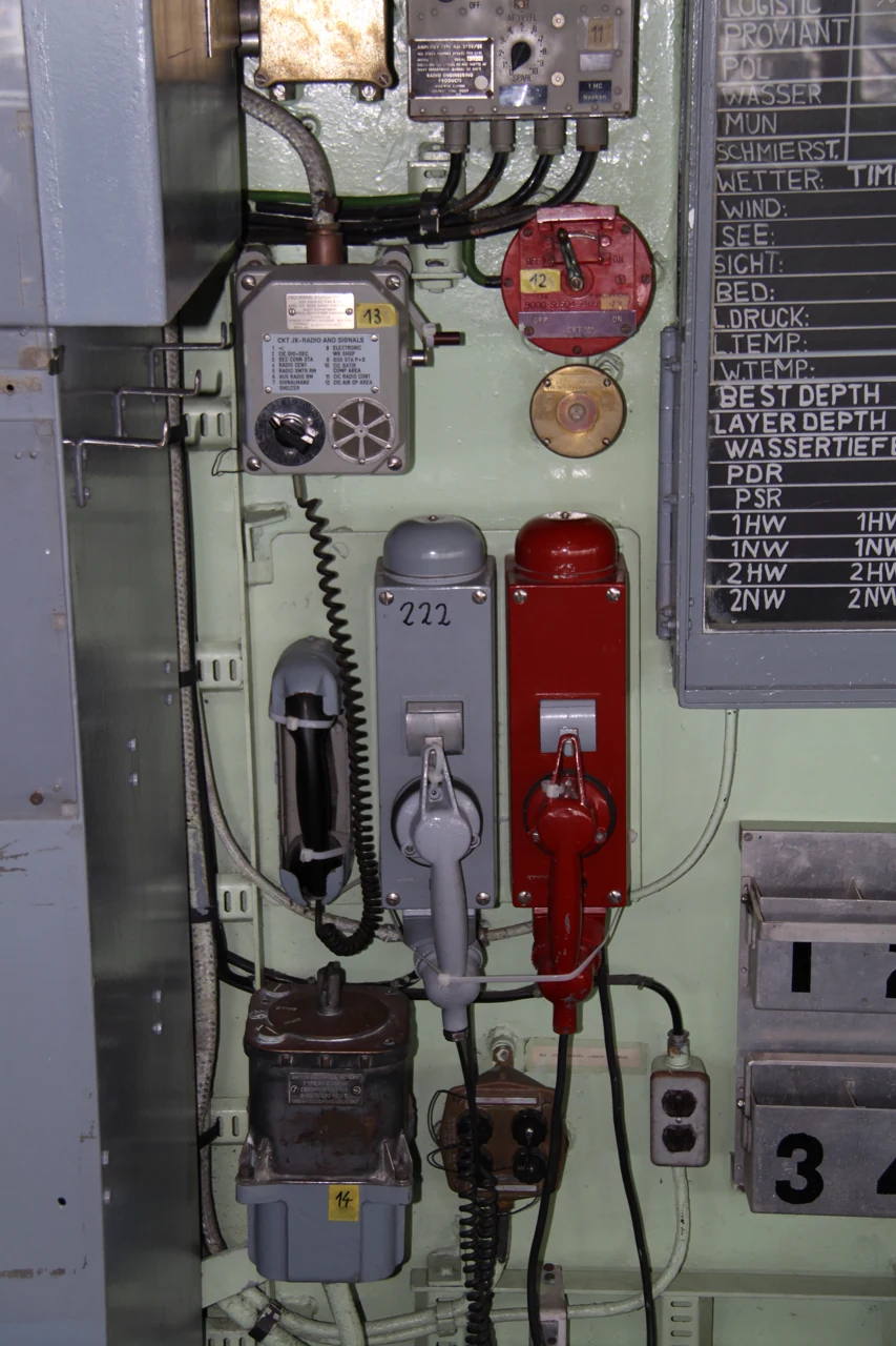 Communication equipment inside Mölders in 2010