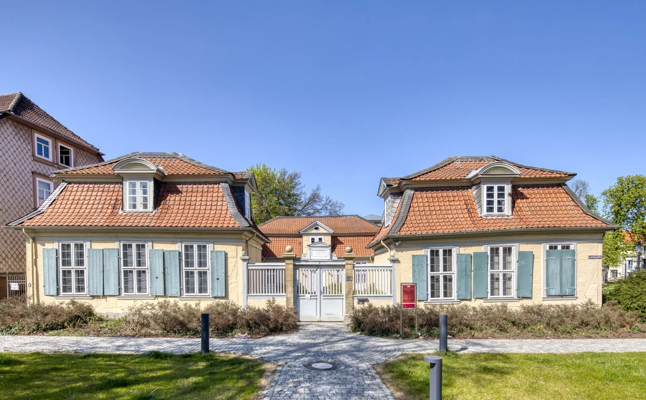The facade of Lessinghaus in Wolfenbüttel